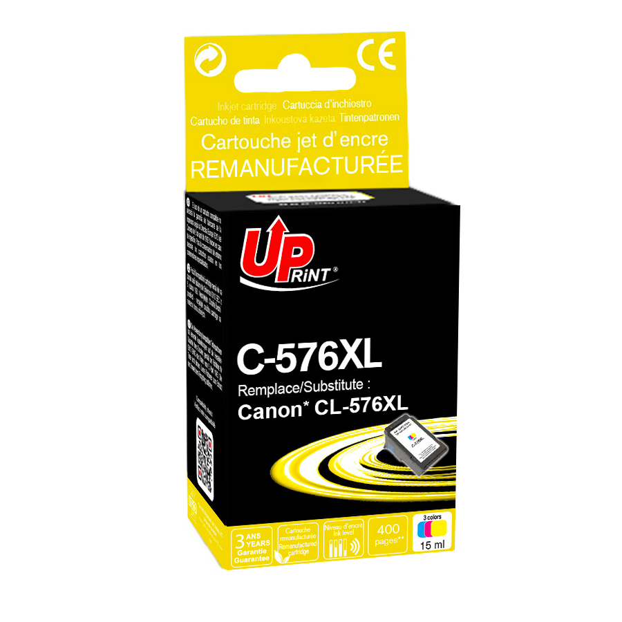 Uprint cartouche remanufacturée CANON CLI576XL remplace 5441C001 Couleur