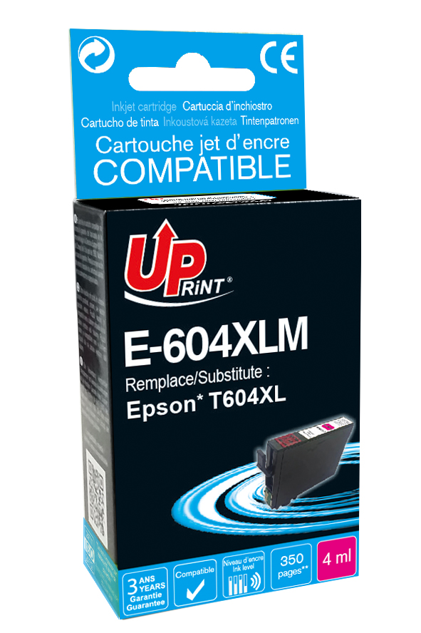Uprint cartouche compatible EPSON 604XL remplace C13T10H34010 Magenta
