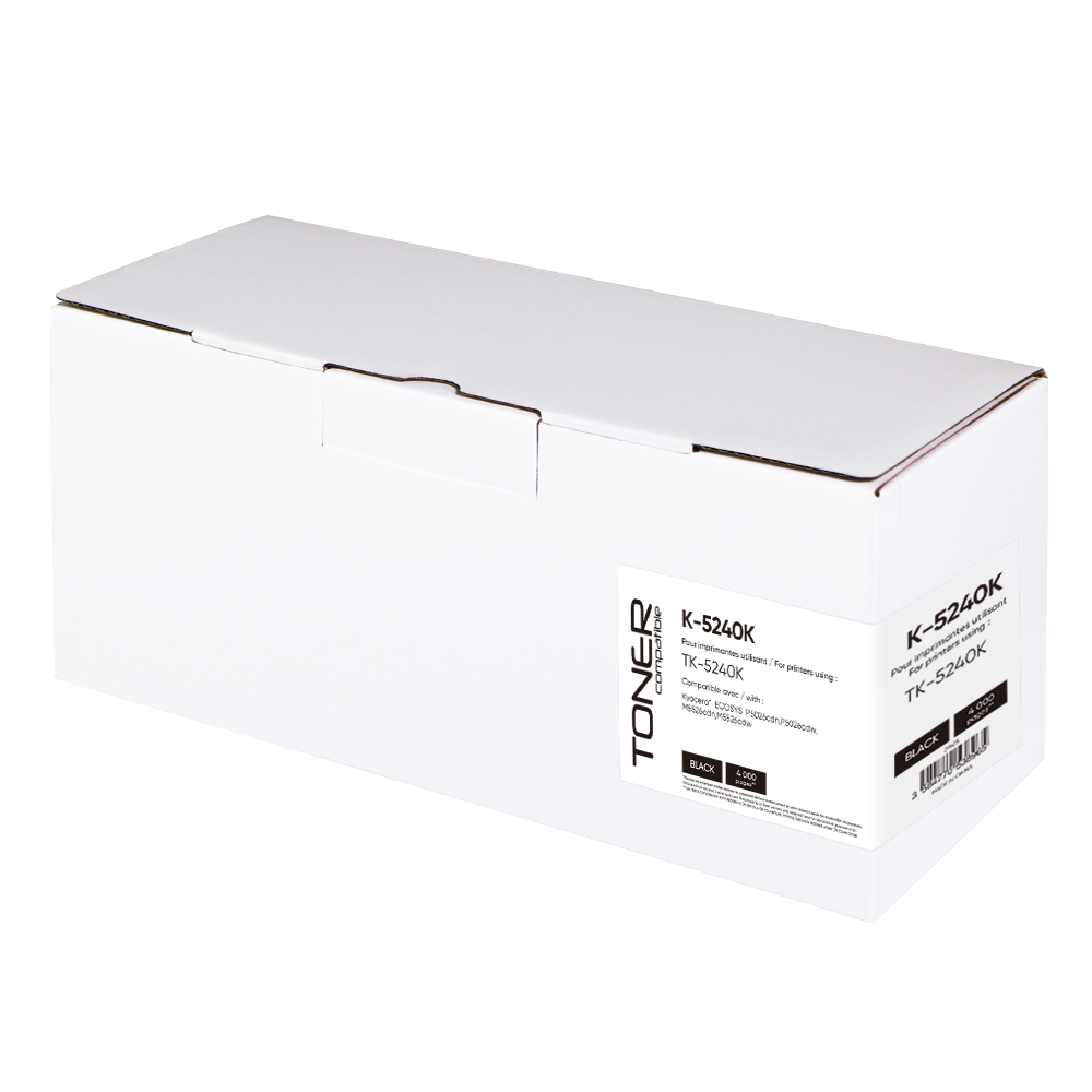 Toner compatible KYOCERA TK5240 remplace 1T02R70NL0 Noir