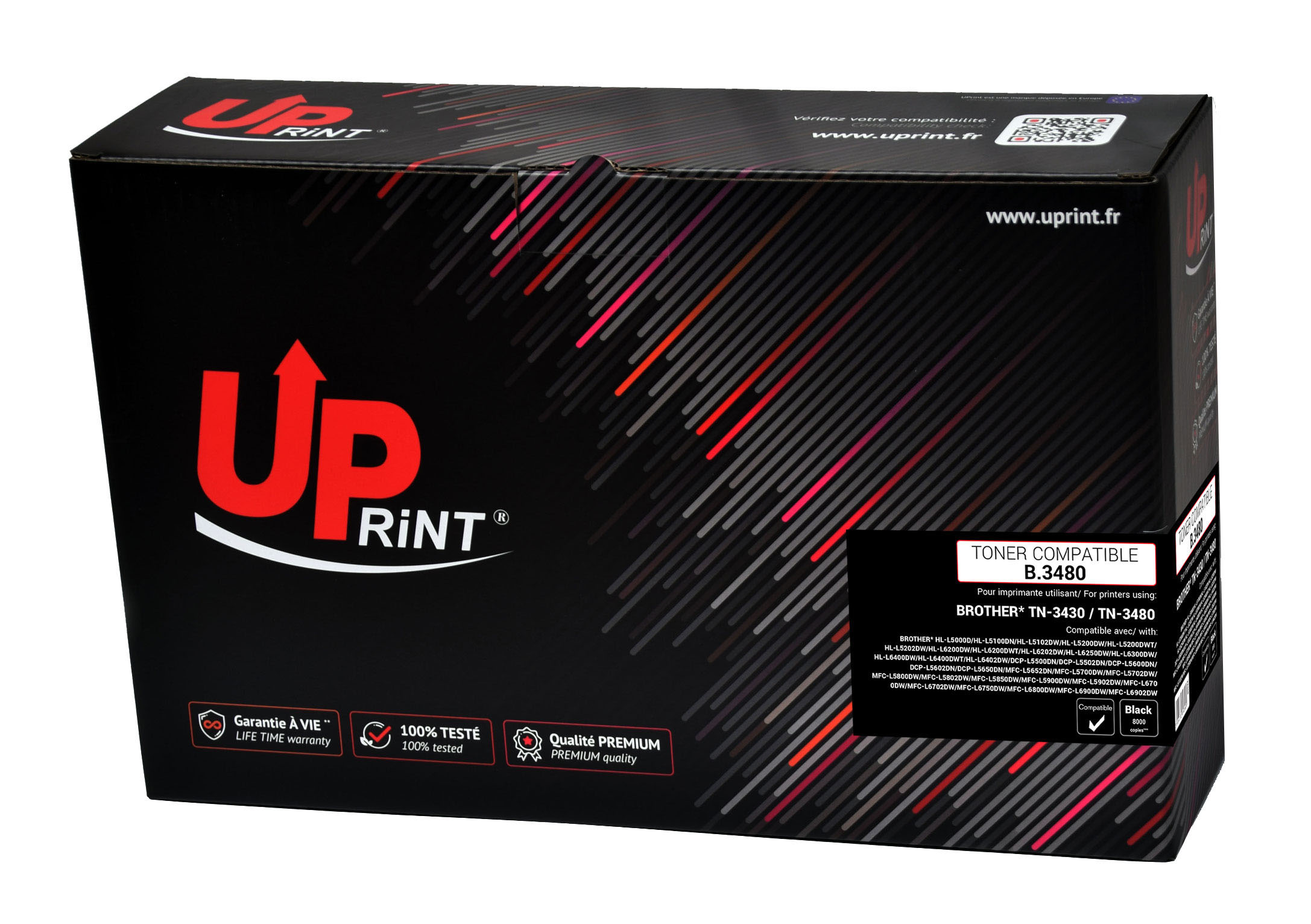 Uprint toner compatible BROTHER 3480 remplace TN3480/3430