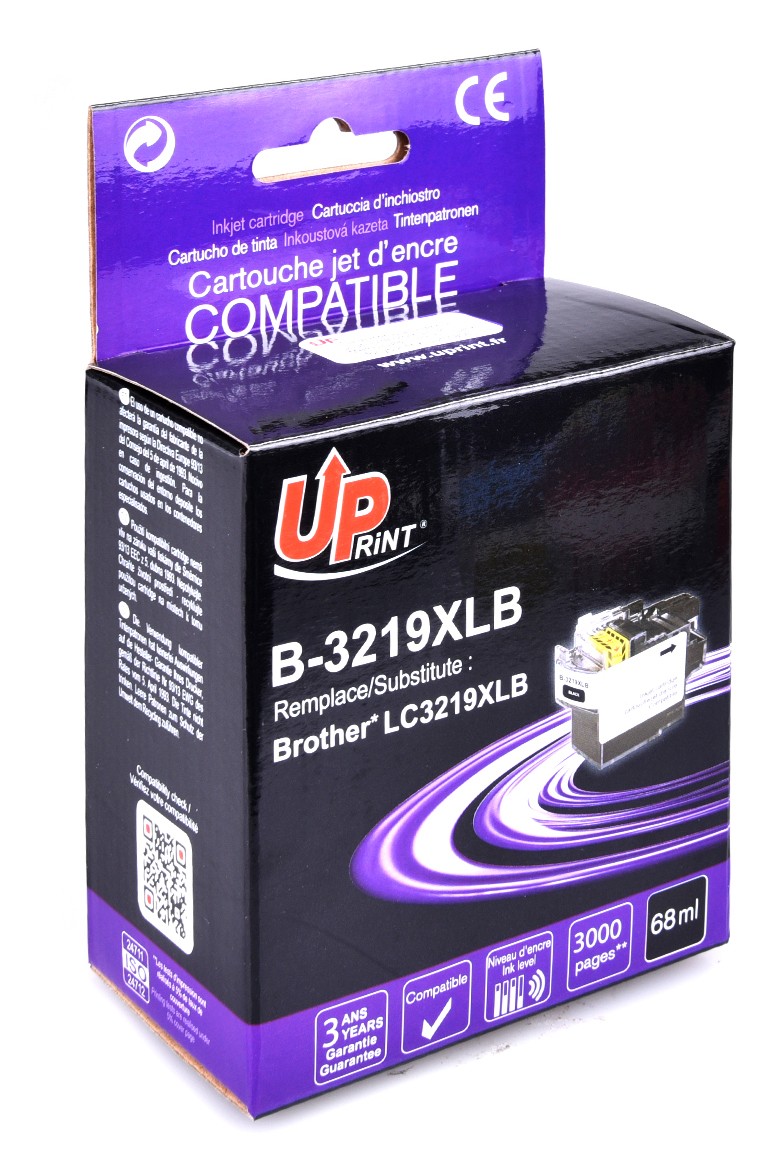 Uprint cartouche compatible BROTHER LC3219XL Noir