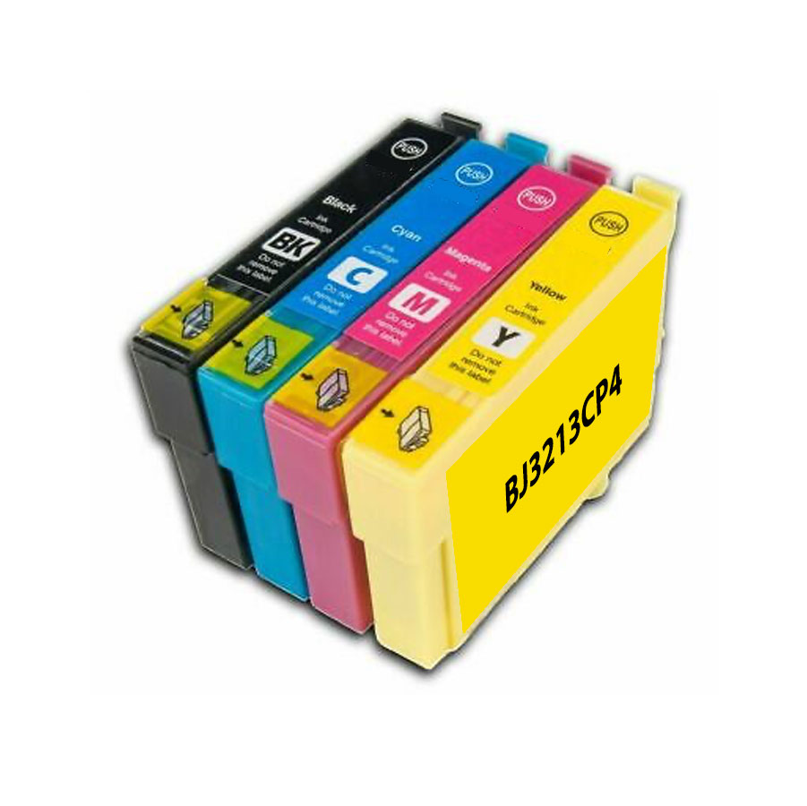 Pack 4 cartouches compatible EPSON T1295 remplace C13T12954010 N/C/M/J