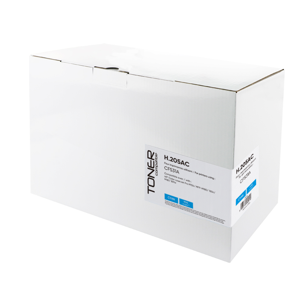 Toner compatible HP 205A remplace CF531A Cyan
