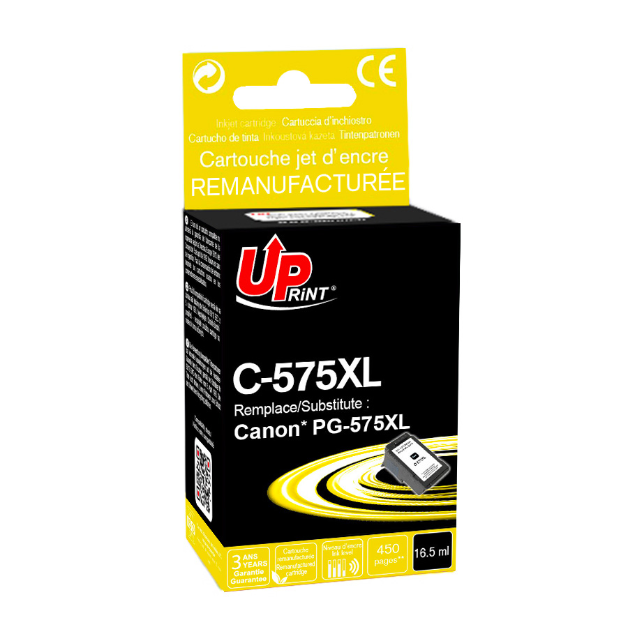 Uprint cartouche remanufacturée CANON PGI575XL remplace 5437C001 Noir