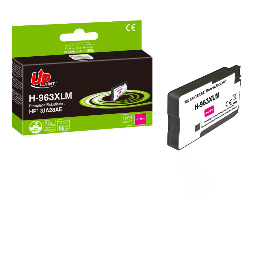 Uprint cartouche remanufacturée HP 963XL NEW GENERATION remplace 3JA28AE Magenta