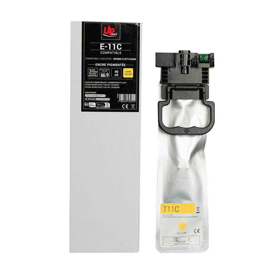 Uprint cartouche compatible EPSON T11C4 remplace C13T11C440 Jaune
