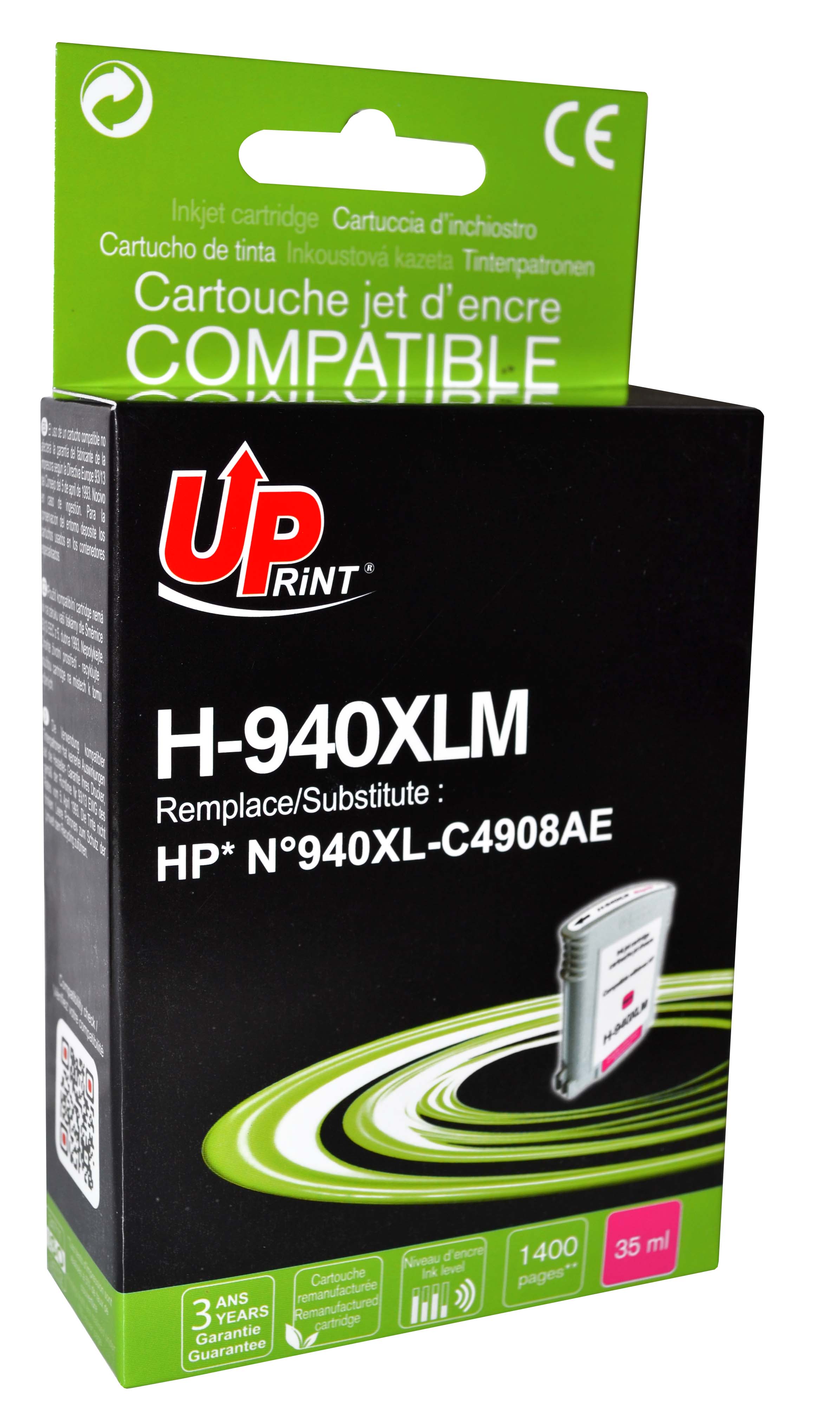 Uprint H-940XLM M cartouche compatible avec HP N°940XL - C4908AE