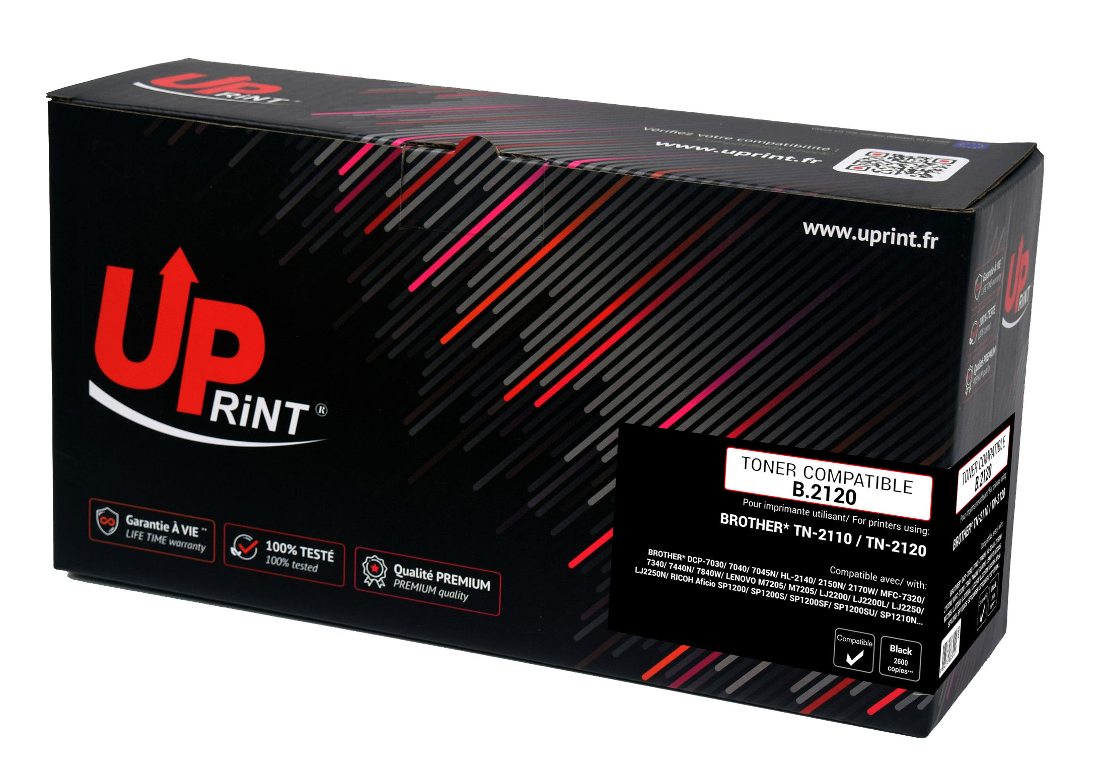 Uprint toner compatible BROTHER 2120 remplace TN2120/2110