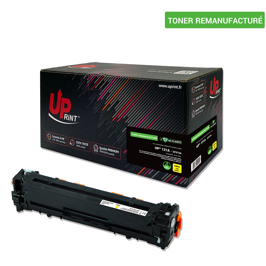 Uprint toner remanufacturéS HP 131A remplace CF212A Jaune