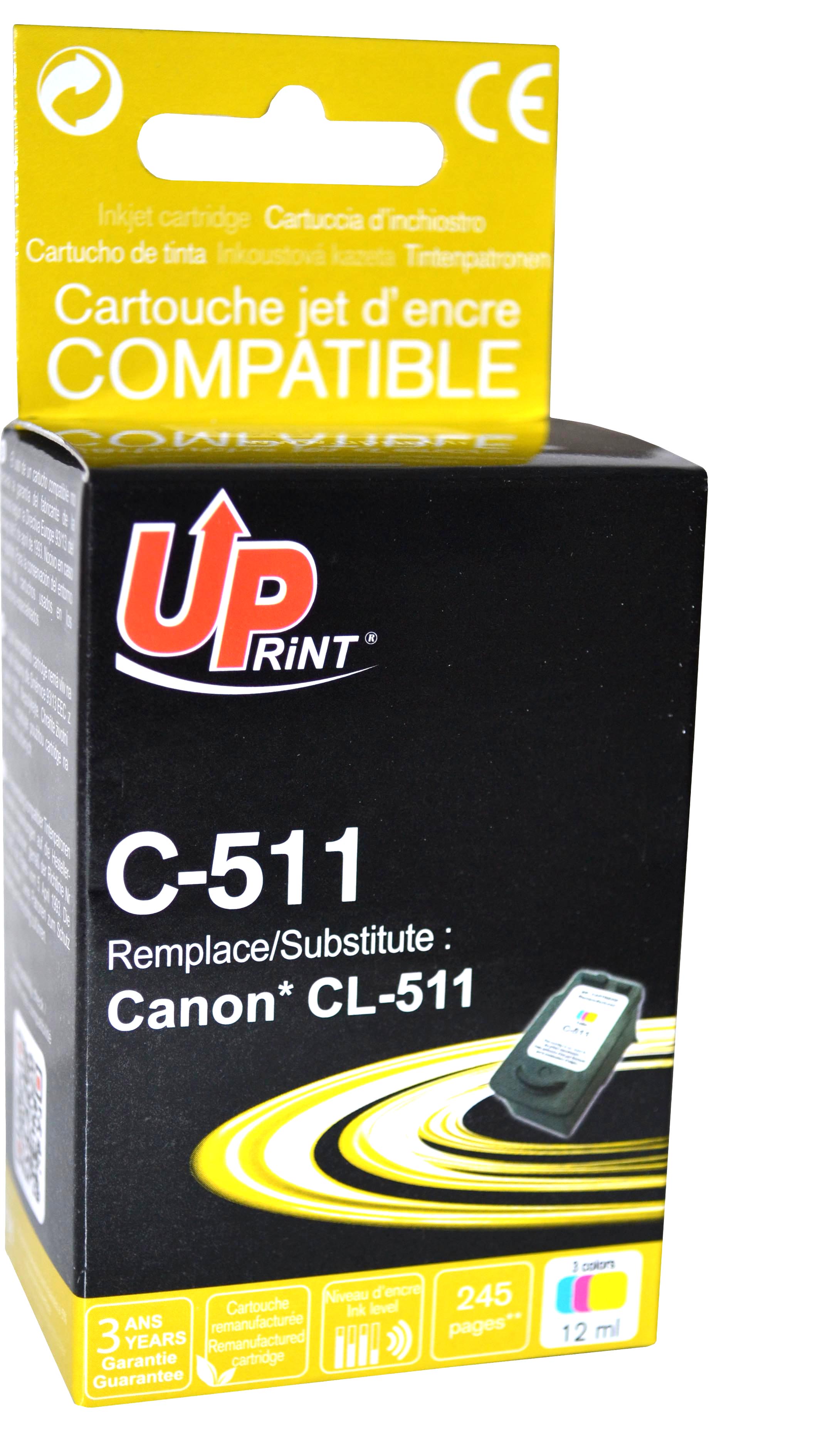 Uprint cartouche remanufacturée CANON CL511