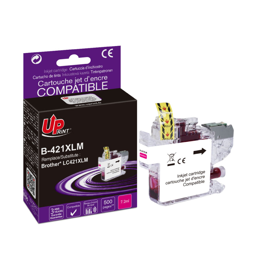 Uprint cartouche compatible BROTHER LC421XL Magenta