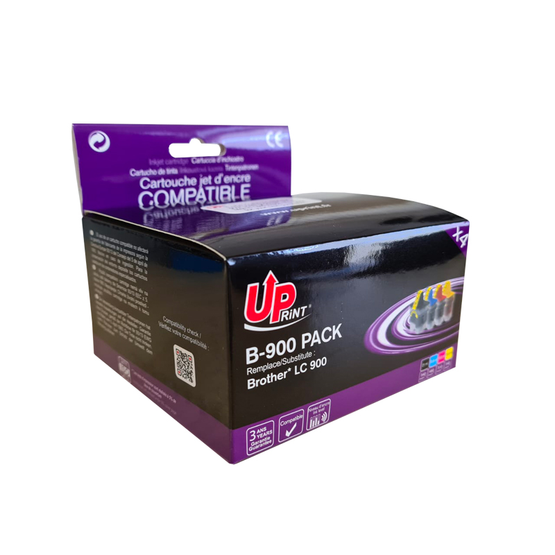 Uprint PACK 4 cartouches compatible BROTHER LC900 N/C/M/J
