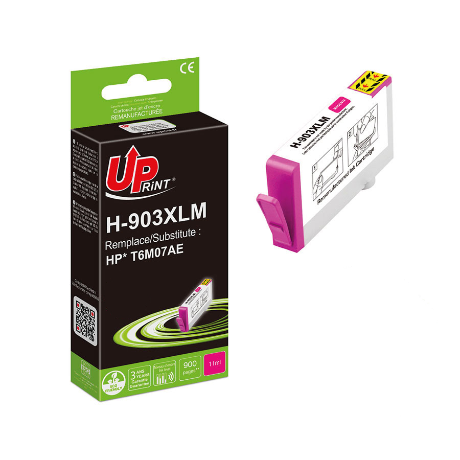 Uprint cartouche remanufacturée HP 903XL NEW GENERATION remplace T6M07AE Magenta