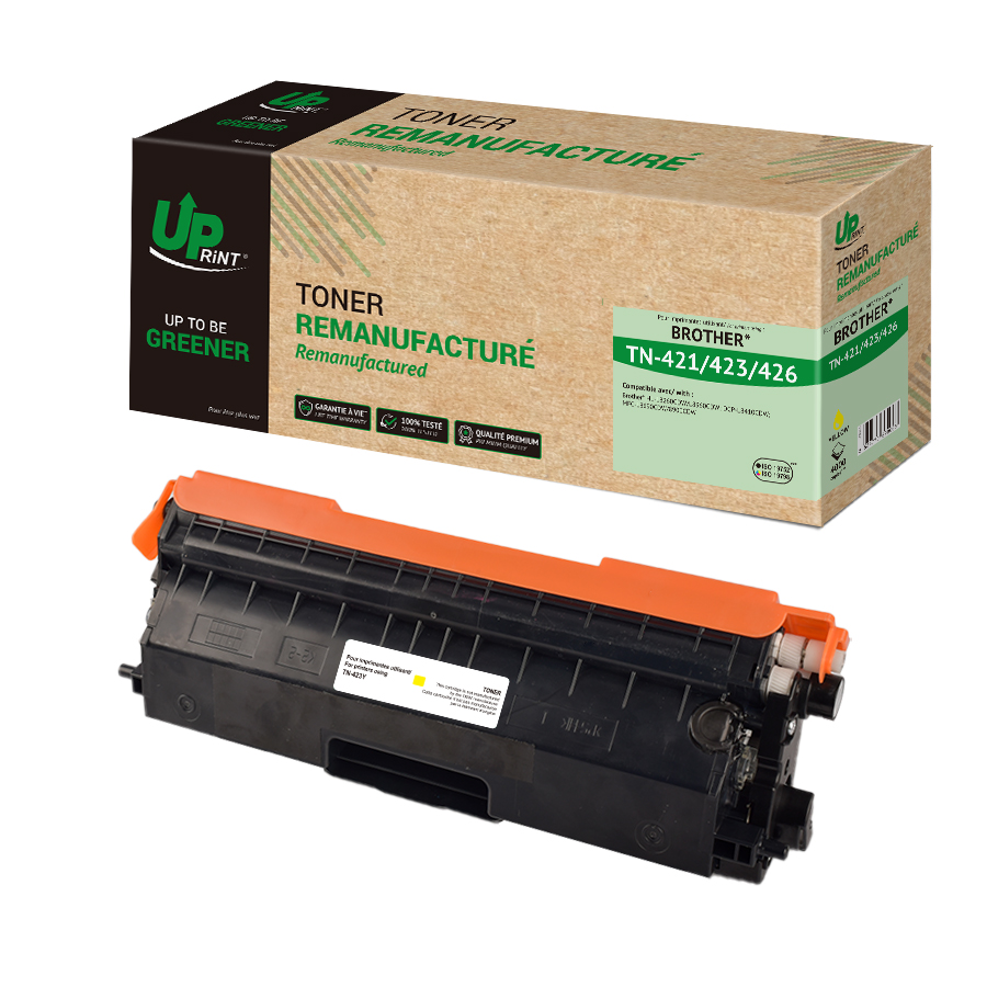 Uprint toner remanufacturé BROTHER 423 remplace TN423/421/426 Jaune