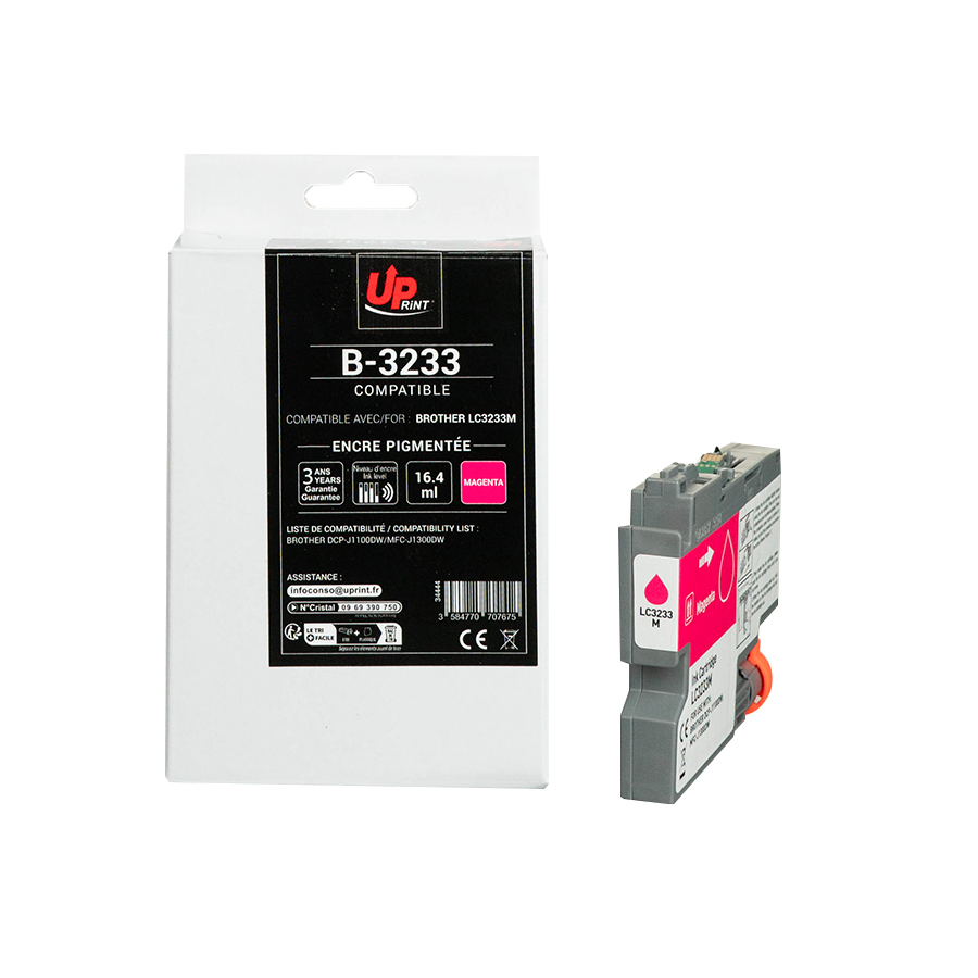 Uprint cartouche compatible BROTHER LC3233M Magenta