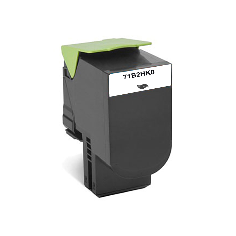 Toner remanufacturé LEXMARK 712H remplace 71B2HK0 Noir