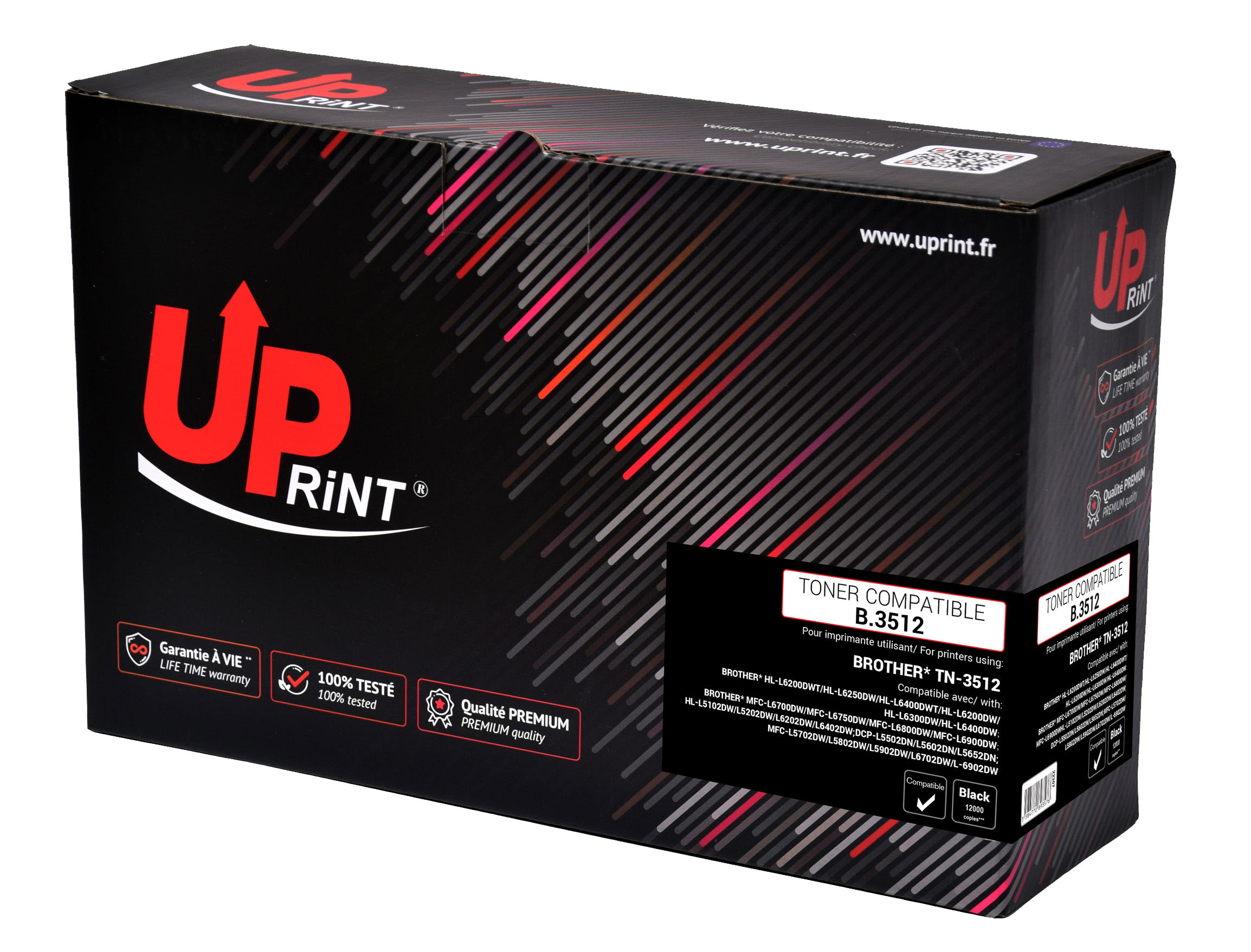 Uprint toner compatible BROTHER 3512 remplace TN3512