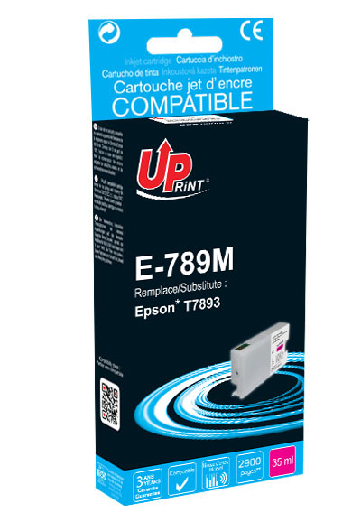 Uprint cartouche compatible EPSON T789XL remplace C13T789340 Magenta