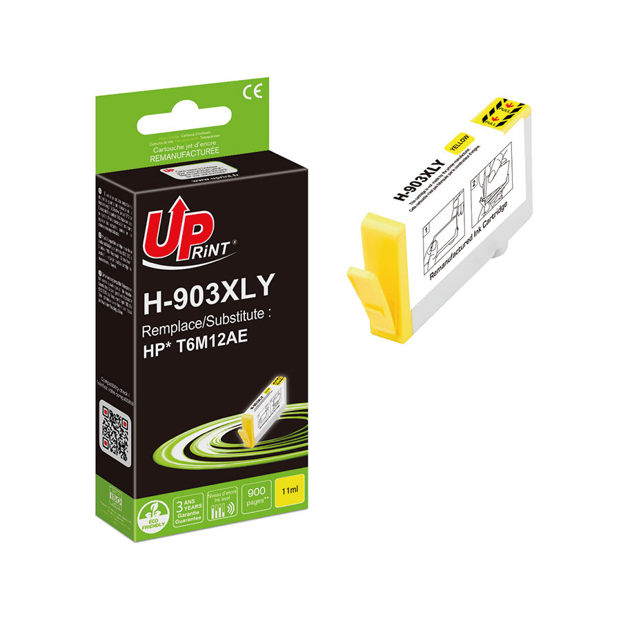 Uprint cartouche remanufacturée HP 903XL NEW GENERATION remplace T6M11AE Jaune