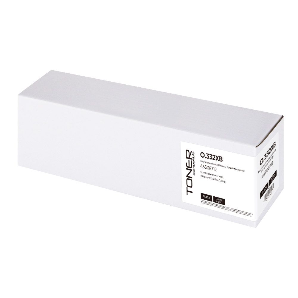 Toner compatible OKI 322 remplace 46508712 Noir