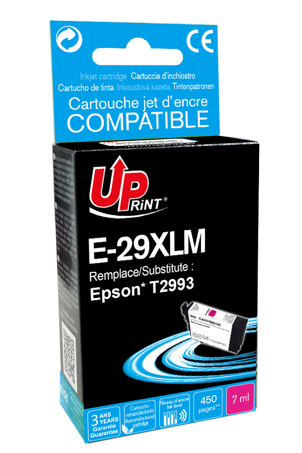 Uprint cartouche remanufacturée EPSON 29XL remplace C13T29934022 Magenta