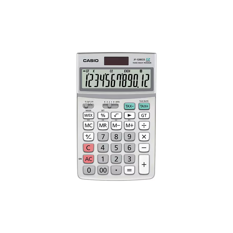 Calculatrice CASIO JF-120ECO-W-EP