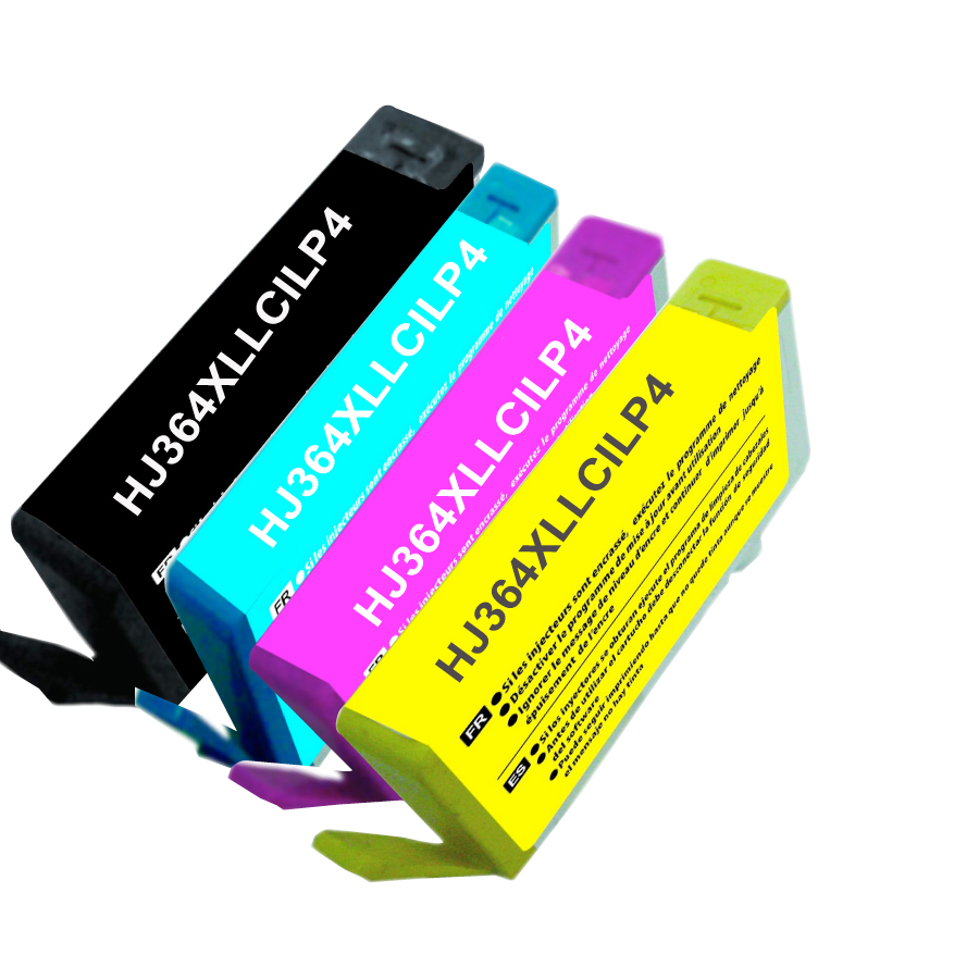 Pack 4 cartouches compatible HP N°364XL remplace N9J73AE N/C/M/J