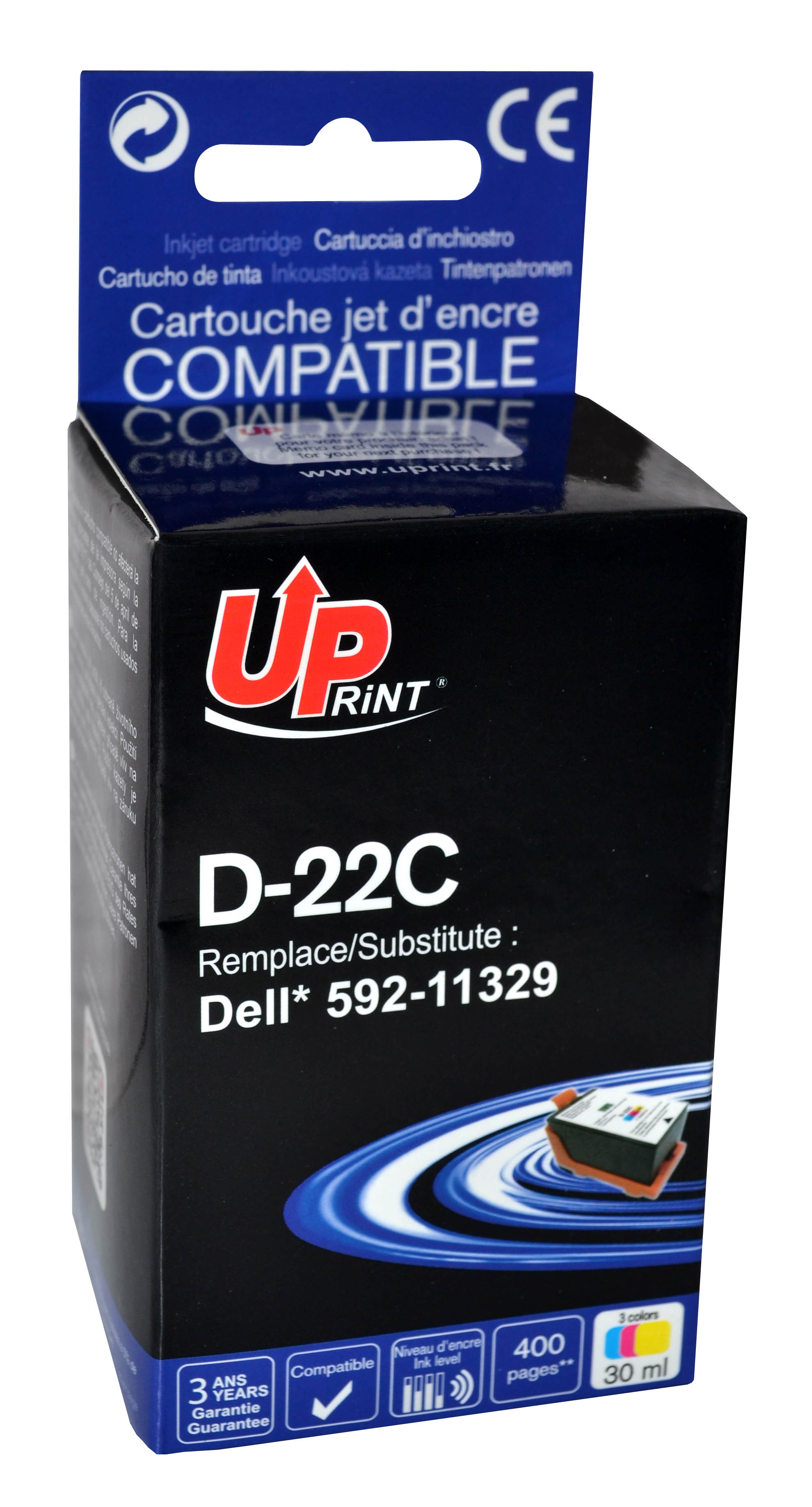 Uprint cartouche compatible DELL 21/22 remplace 59211329 Couleur