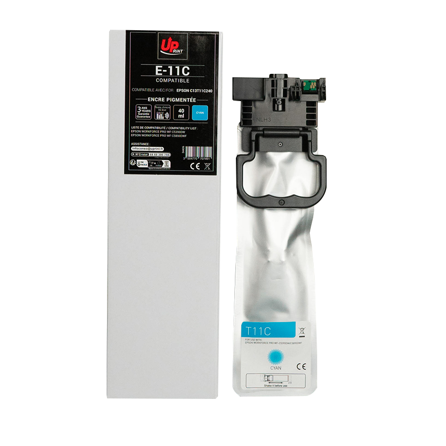 Uprint cartouche compatible EPSON T11C2 remplace C13T11C240 Cyan