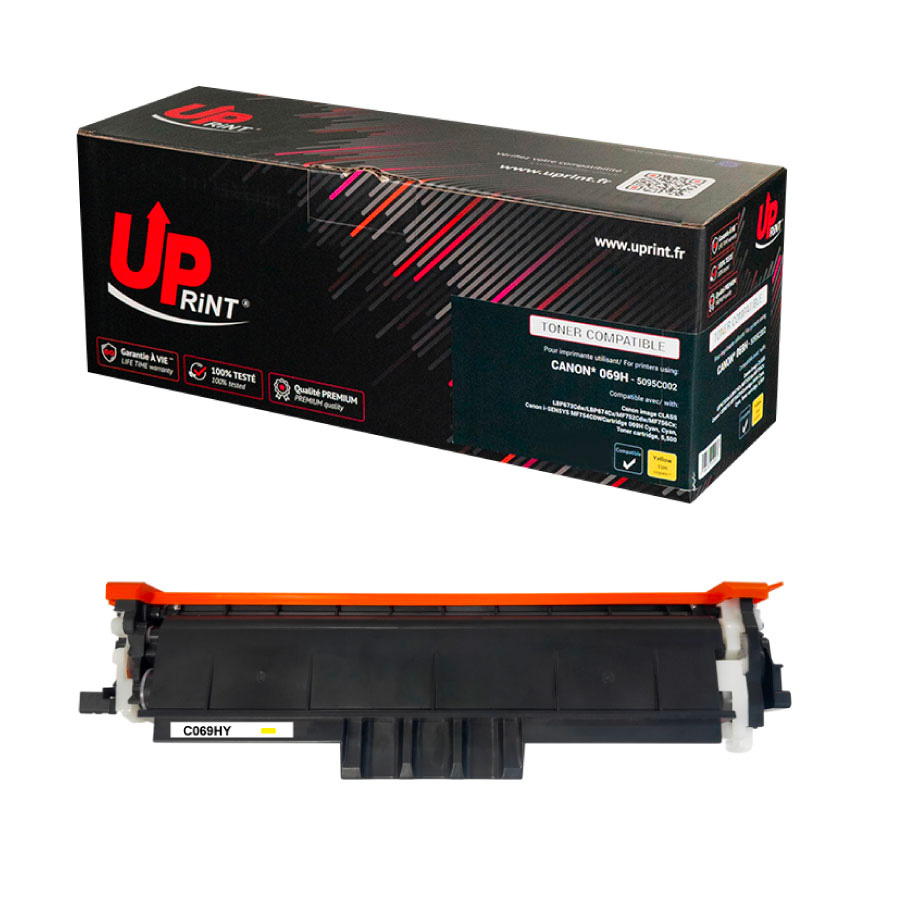 Uprint toner compatible CANON 069H puce origine sans niveau remplace 5095C002 Jaune