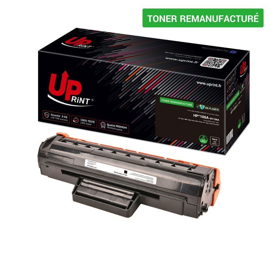 Uprint toner remanufacturé HP 106A remplace W1106A
