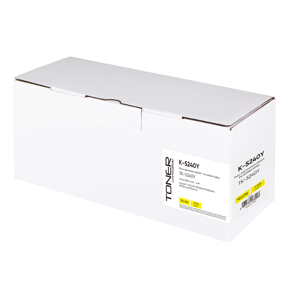 Toner compatible KYOCERA TK5240 remplace 1T02R7ANL0 Jaune