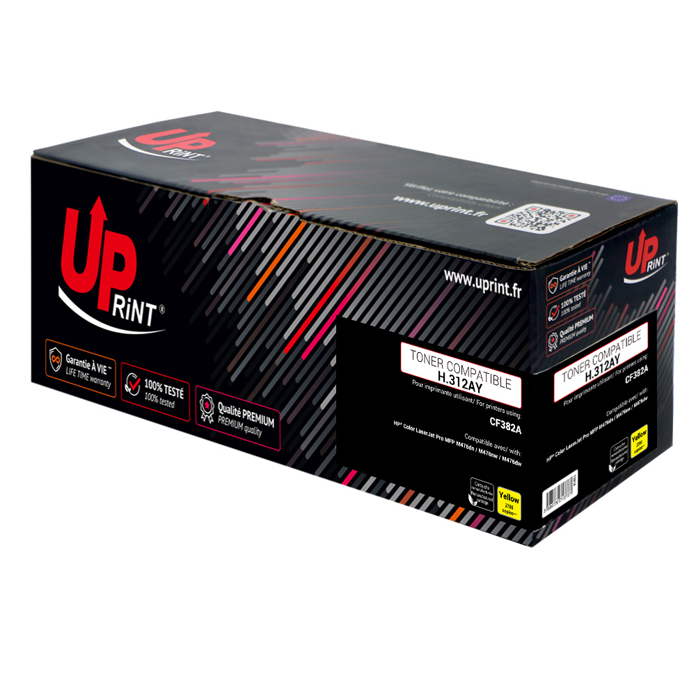 Uprint H.312AY Y toner compatible avec HP CF382A