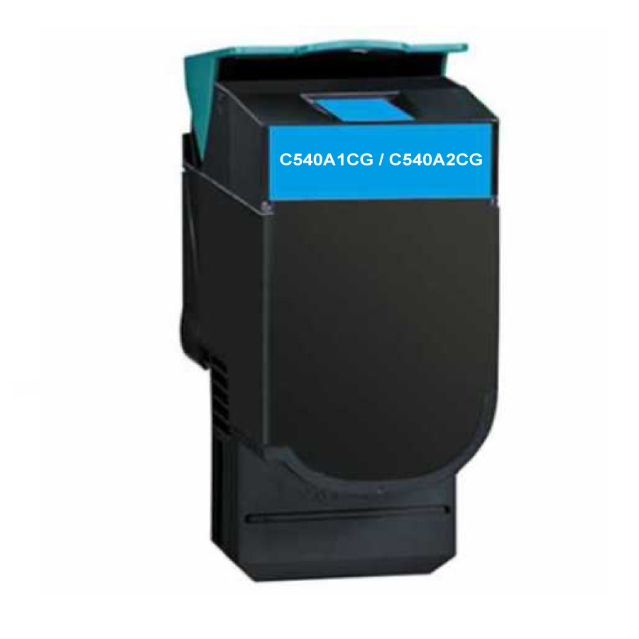 Toner remanufacturé LEXMARK 540 remplace C540A1CG/C540A2CG Cyan