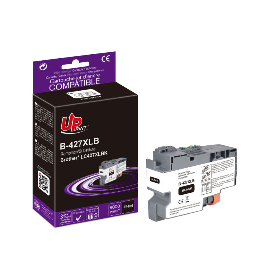 Uprint cartouche compatible BROTHER LC427XL Noir