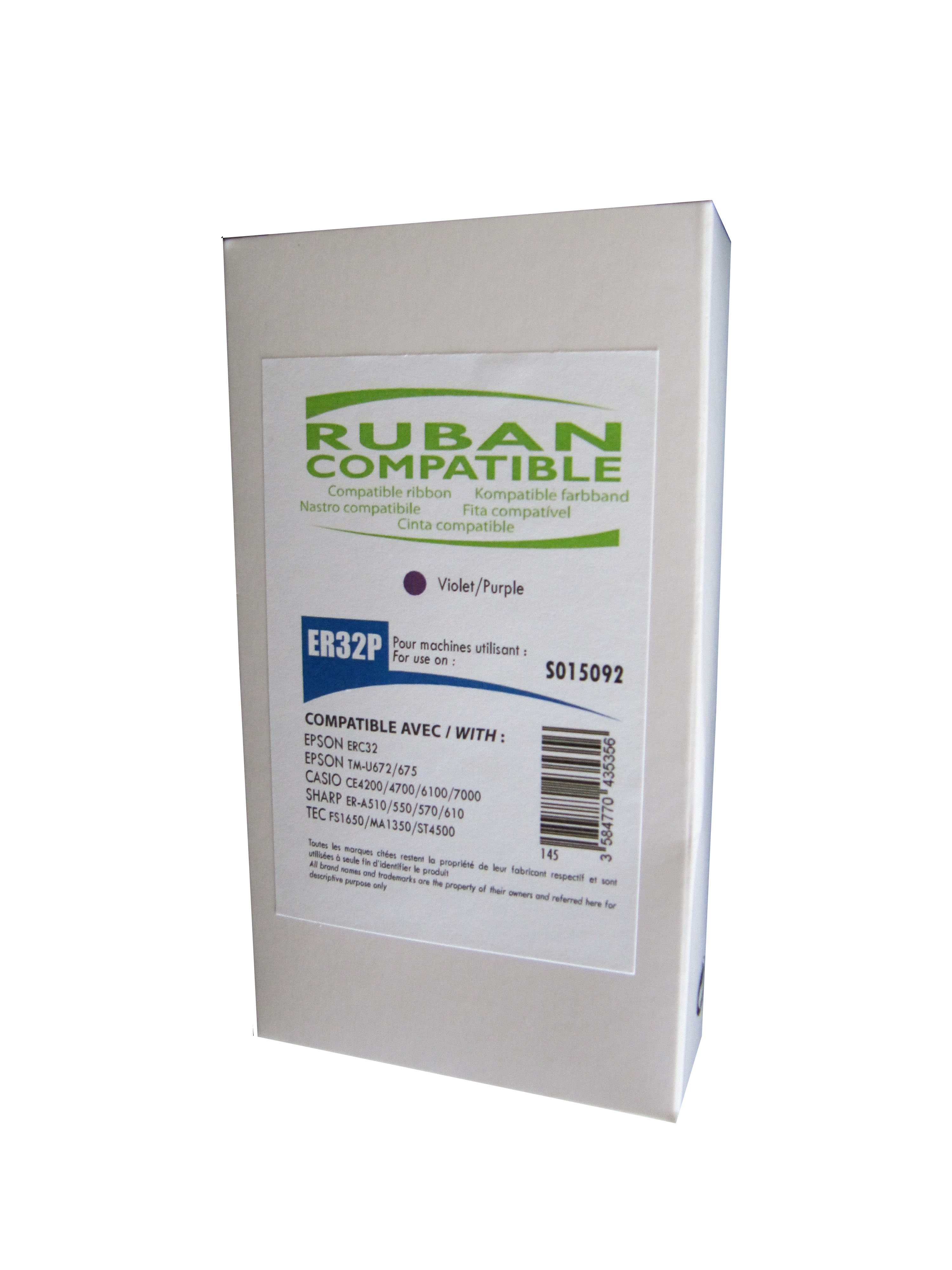 Neutre ER32P VIOLet cassette pour caisse enregistreuse compatible avec EPSON ERC32P/C13S015234