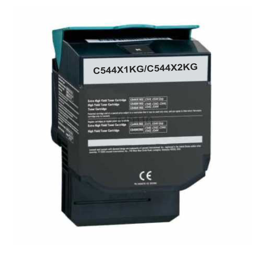Toner remanufacturé LEXMARK 544X remplace C544X1KG/C544X2KG Noir