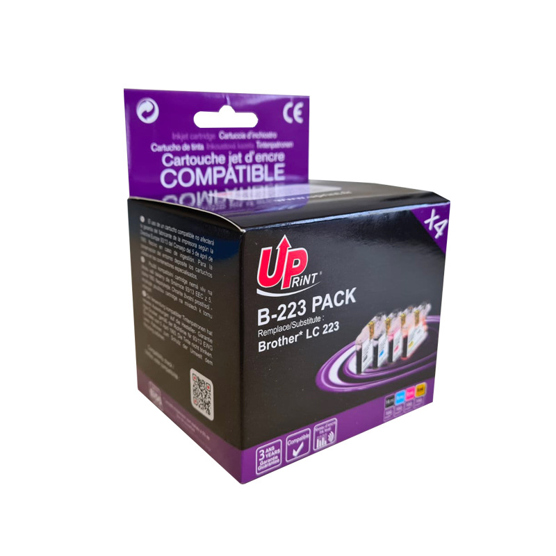 Uprint PACK 4 cartouches compatible BROTHER LC223 N/C/M/J
