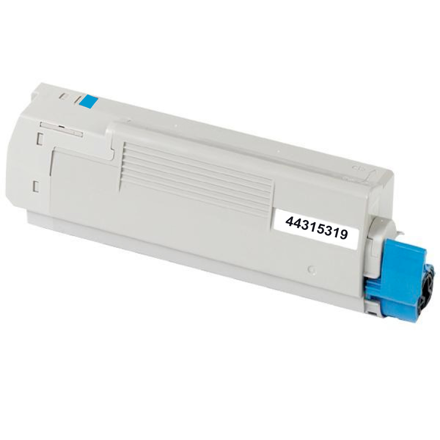 Toner compatible OKI 6410 remplace 44315319 Cyan