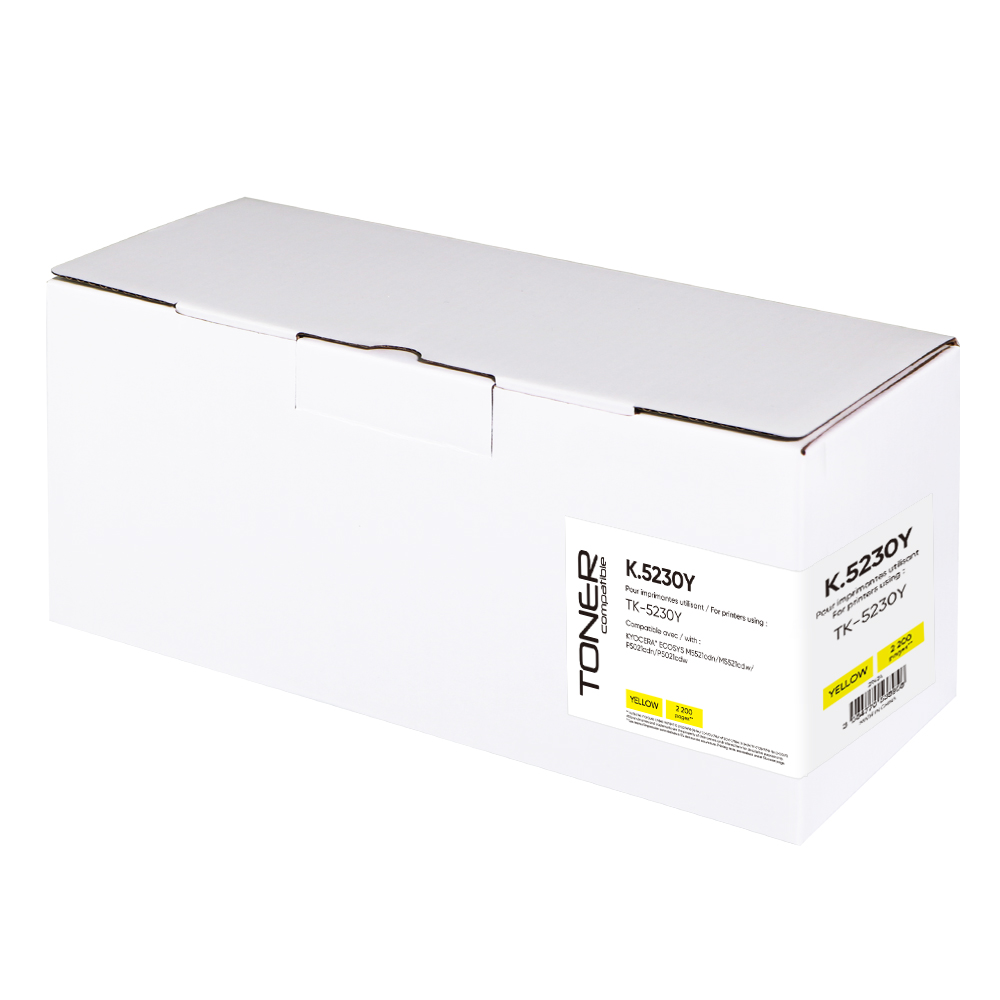 Toner compatible KYOCERA TK5230 remplace 1T02VMANL0 Jaune