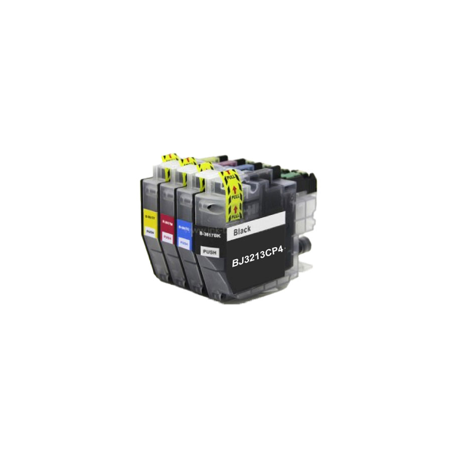 Pack 4 cartouches compatible BROTHER LC3213 N/C/M/J