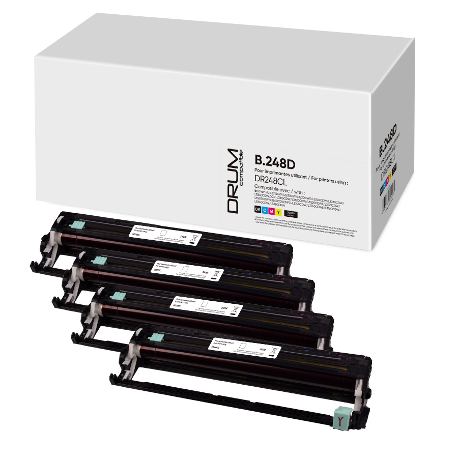 Tambour compatible BROTHER DR248 remplace DR248CL N/C/M/J