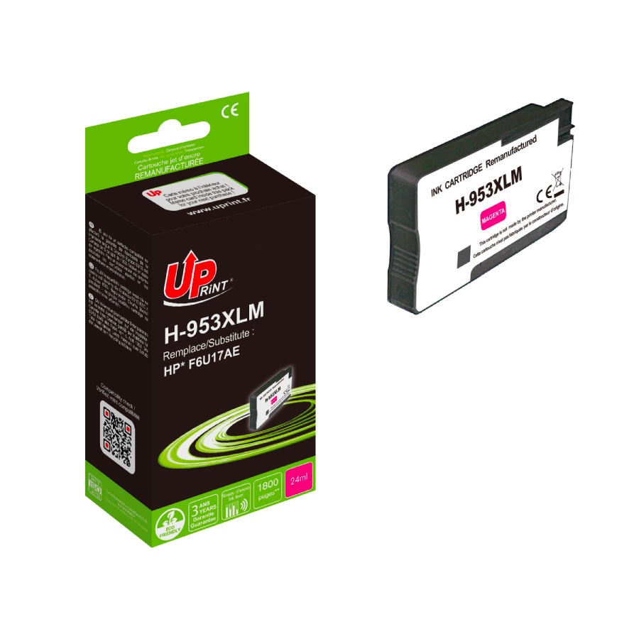 Uprint cartouche remanufacturée HP 953XL NEW GENERATION remplace F6U17AE Magenta