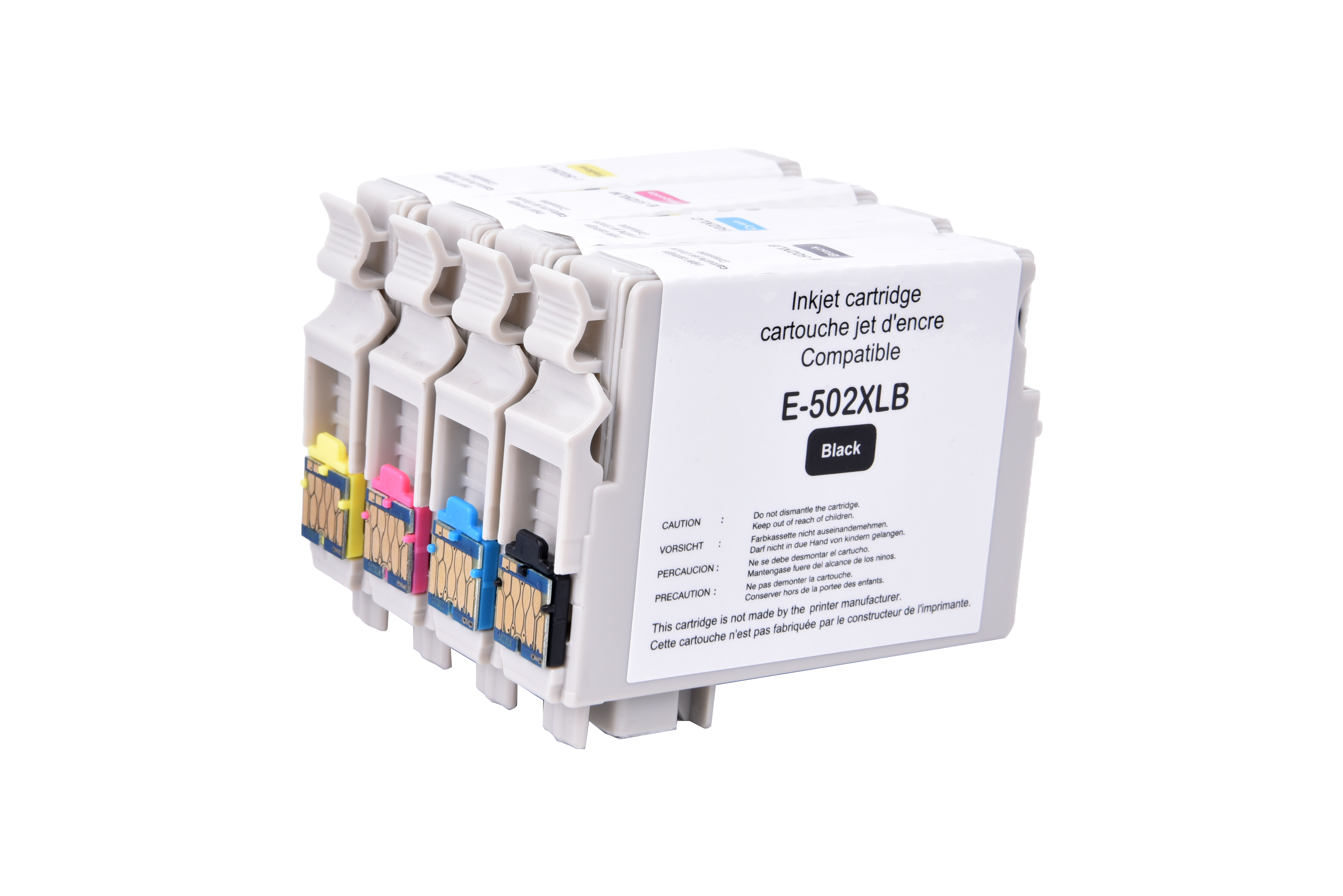 Uprint PACK 4 cartouches compatible EPSON 502XL remplace C13T02W64010 N/C/M/J