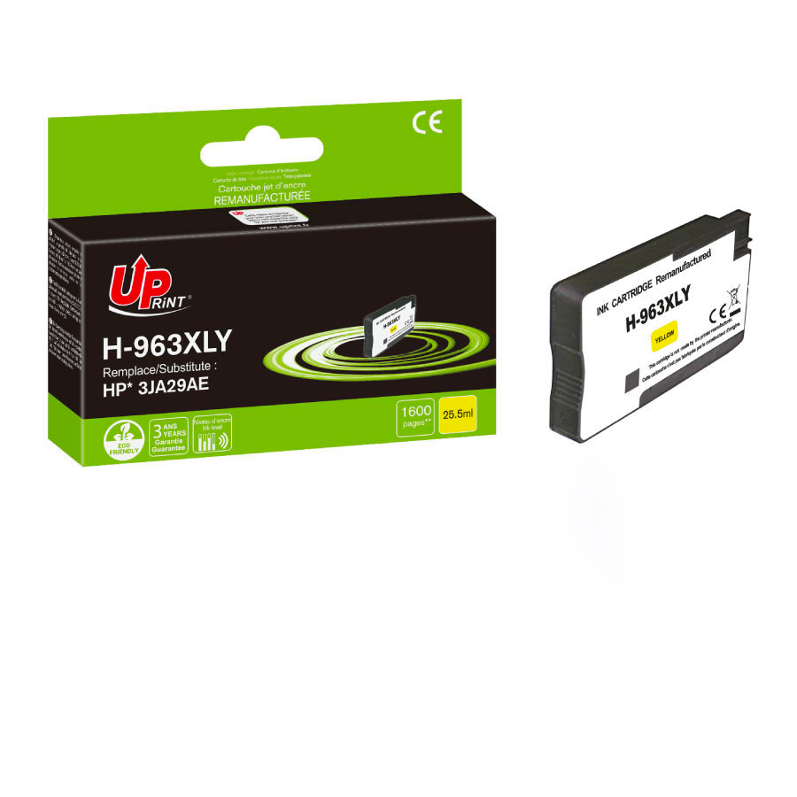 Uprint cartouche remanufacturée HP 963XL NEW GENERATION remplace 3JA29AE Jaune