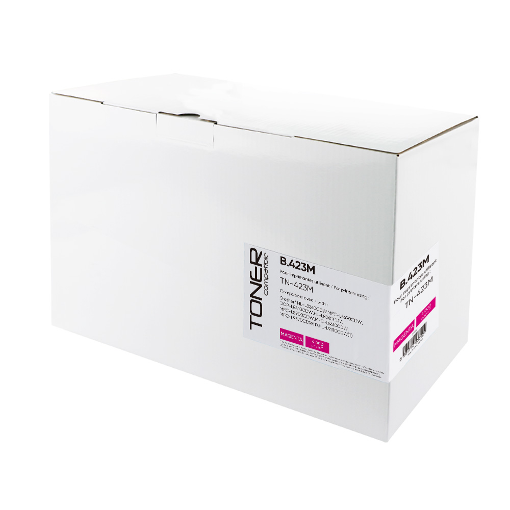 Toner compatible BROTHER TN423M remplace TN423 Magenta