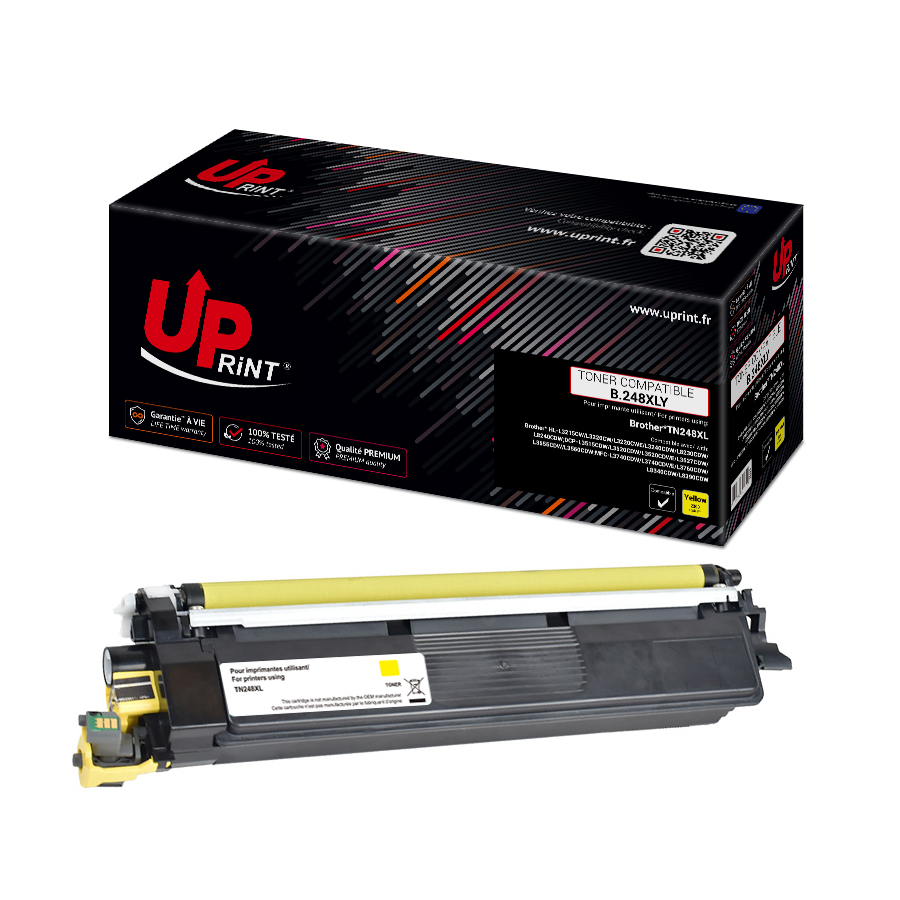 Uprint toner compatible BROTHER 248XL remplace TN248XL Jaune