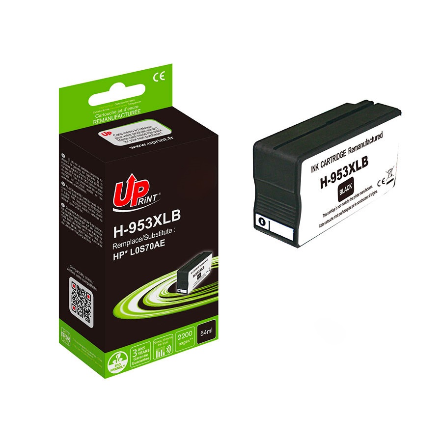 Uprint cartouche remanufacturée HP 953XL NEW GENERATION remplace L0S70AE Noir