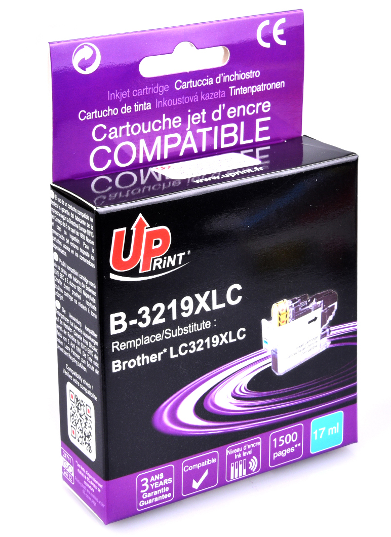 Uprint cartouche compatible BROTHER LC3219XL Cyan
