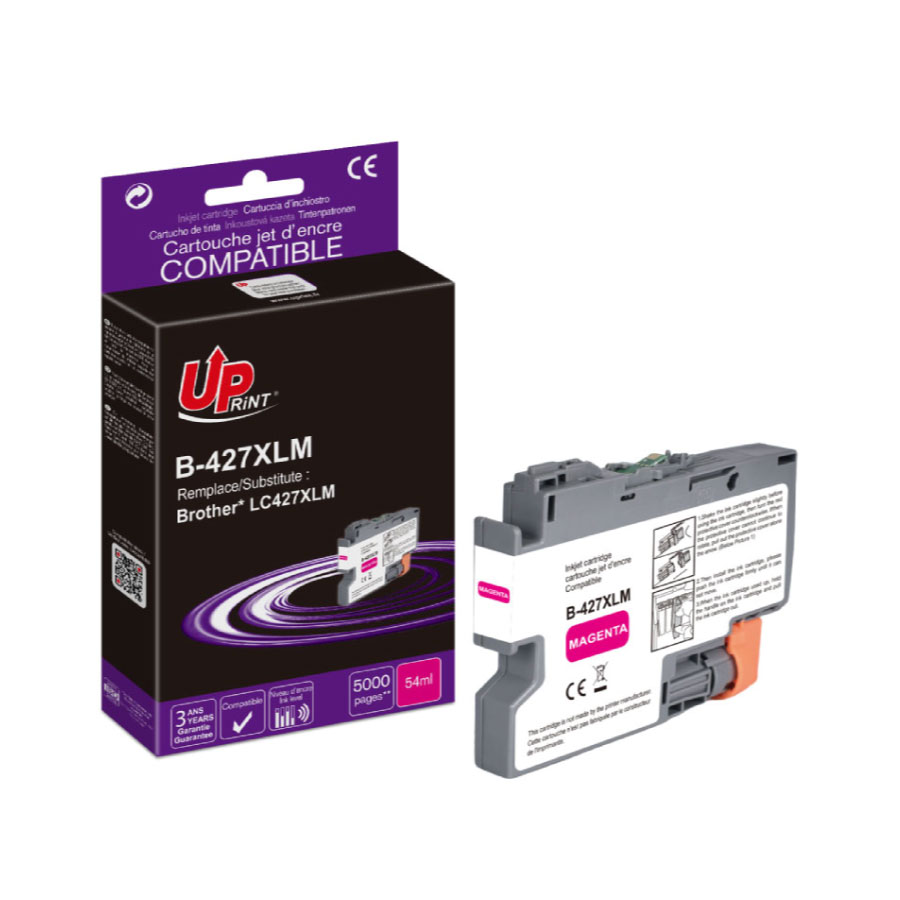 Uprint cartouche compatible BROTHER LC427XL Magenta